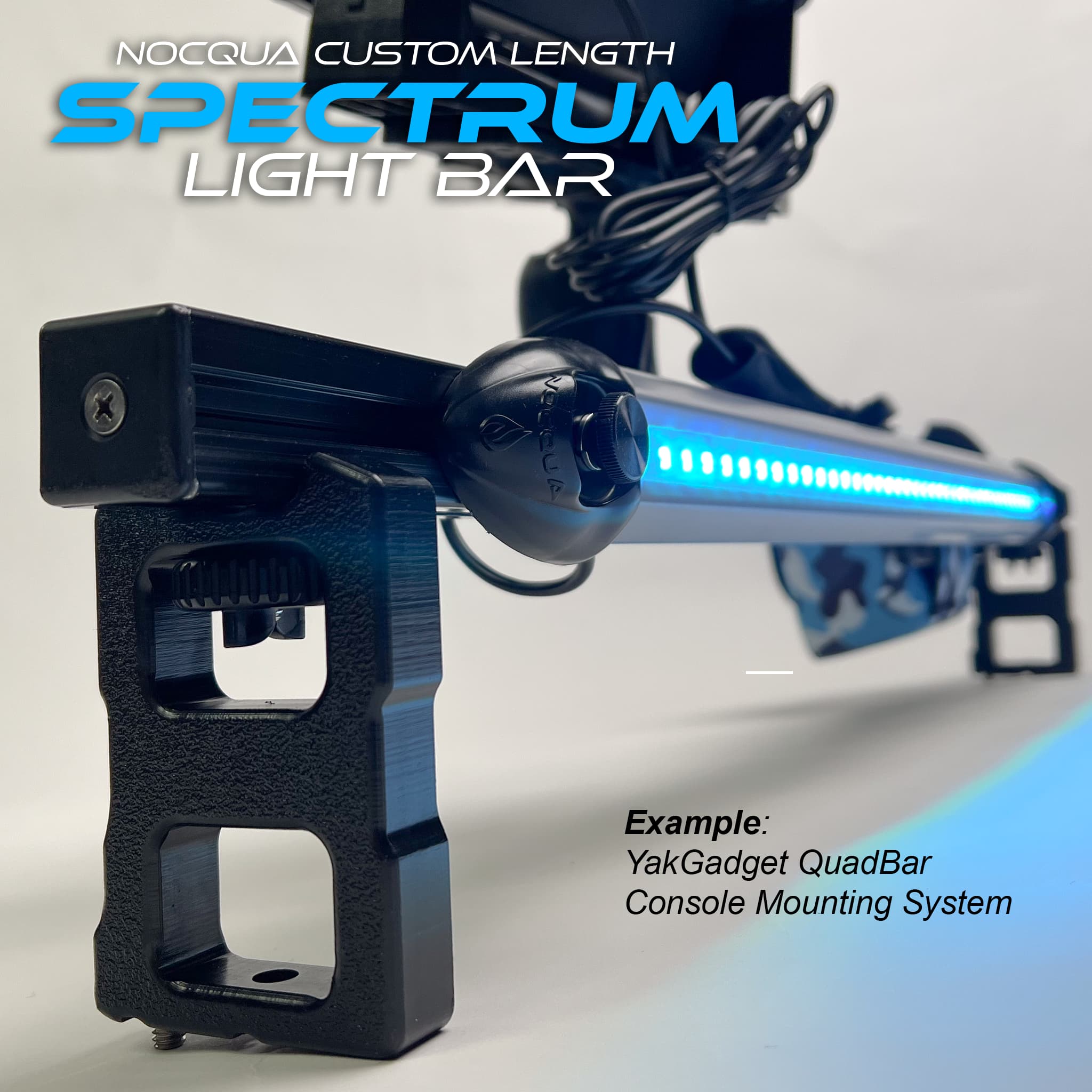 Nocqua Custom Length Spectrum Light Bar on YakGadget Quadbar Example